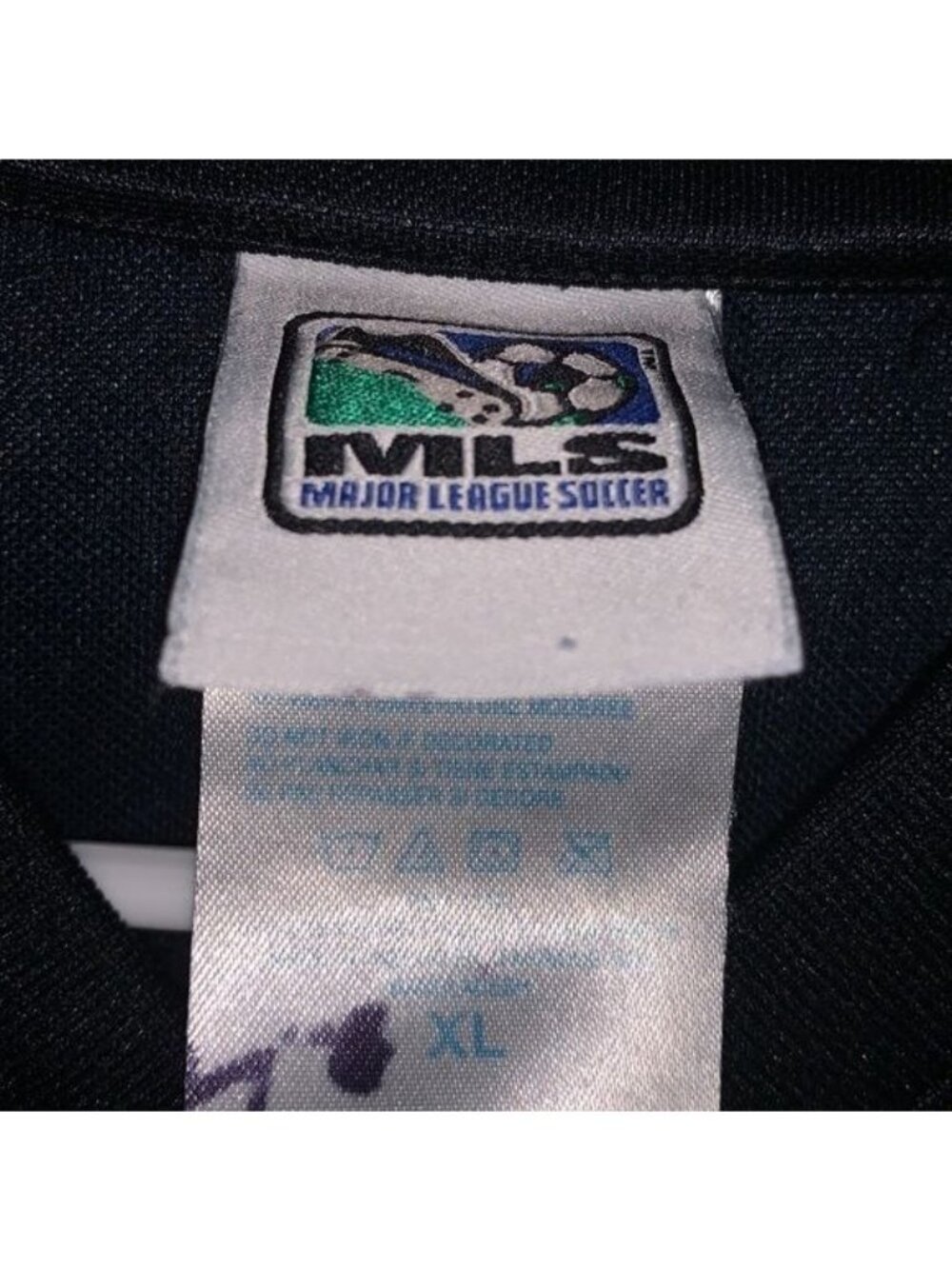 Los Angeles Galaxy MLS 2003 Black Short Sleeve Shirt XL - Picture 3 of 10